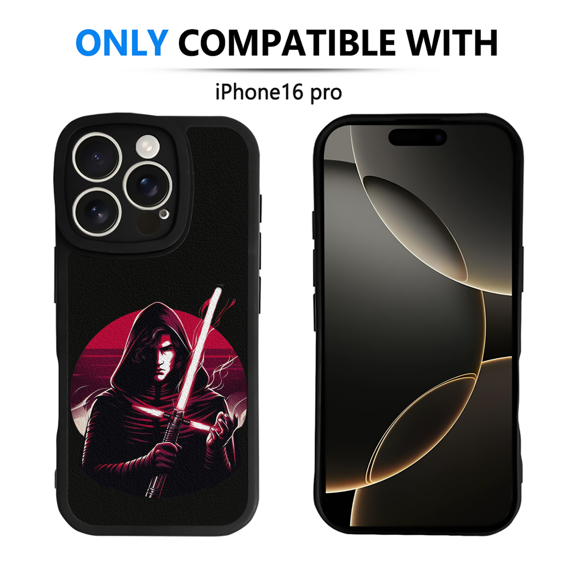 （画像用） スター・ウォーズ Star Wars 【iPhone 16シリーズ対応】シリコンスマホケース（レザー調） 材質：シリコン